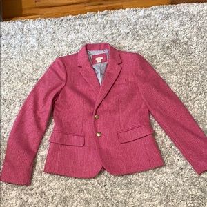 Pink J Crew factory blazer. Size 6. New condition